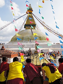 Największa stupa Nepalu w Boudhanath